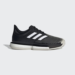 Adidas SoleCourt Boost Clay Férfi Teniszcipő - Fekete [D99743]